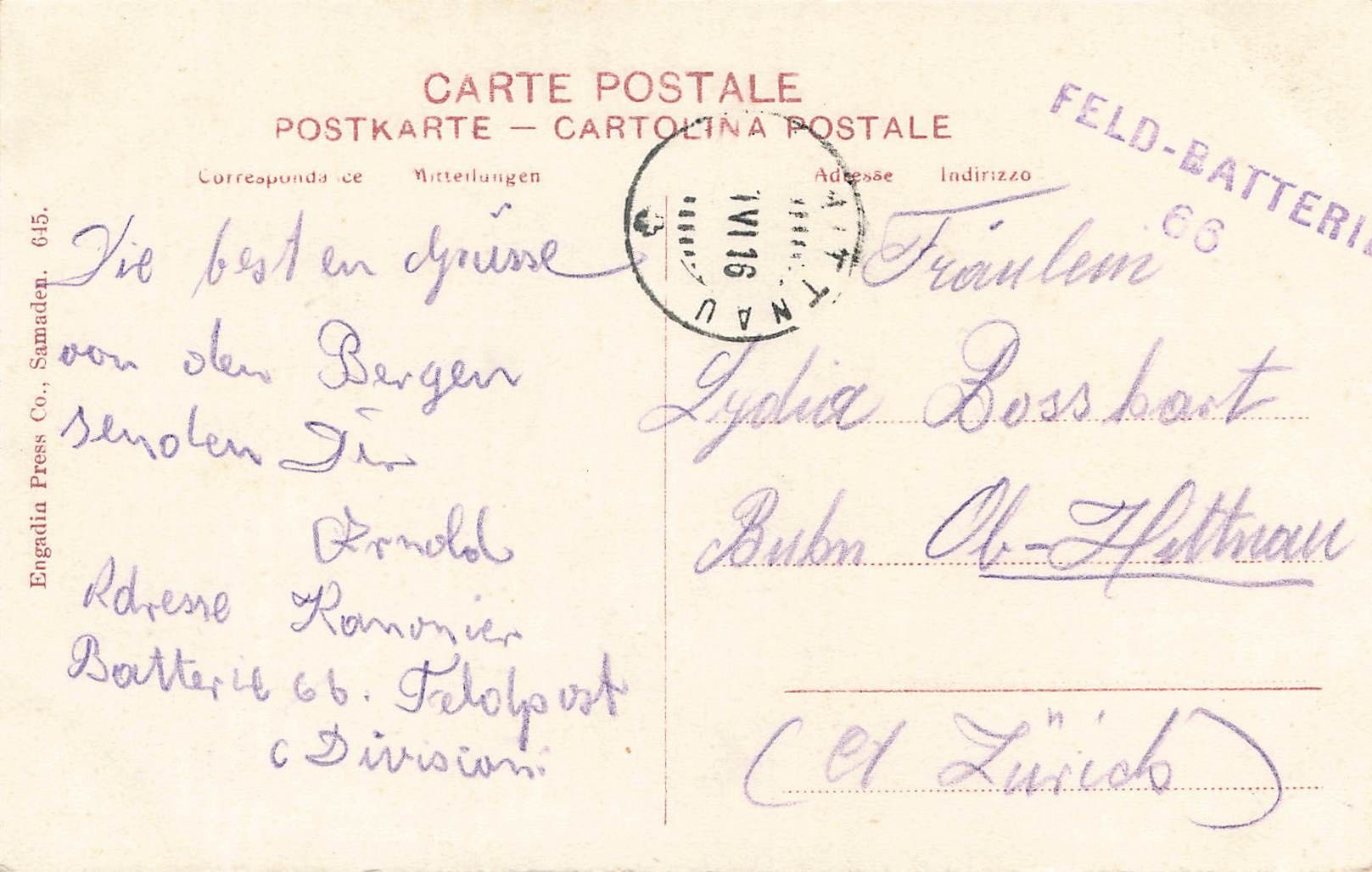 Cartoline postali: Ponte  punt chamues-ch – Usato da Biasca venduto da Blenio71 1