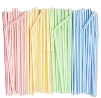10x 100 Stück bunte Kult Röhrli mit dem Knick Strohhalme