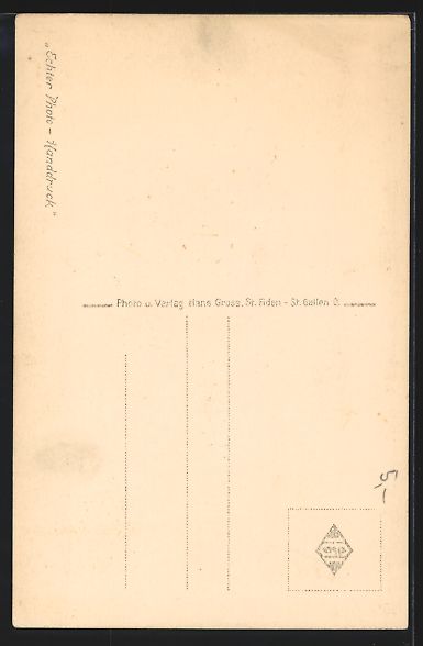 Cartoline postali: Schwellbrunn /App, Strassenpartie mit Ki – Usato da Berlin venduto da bartko-reher 1