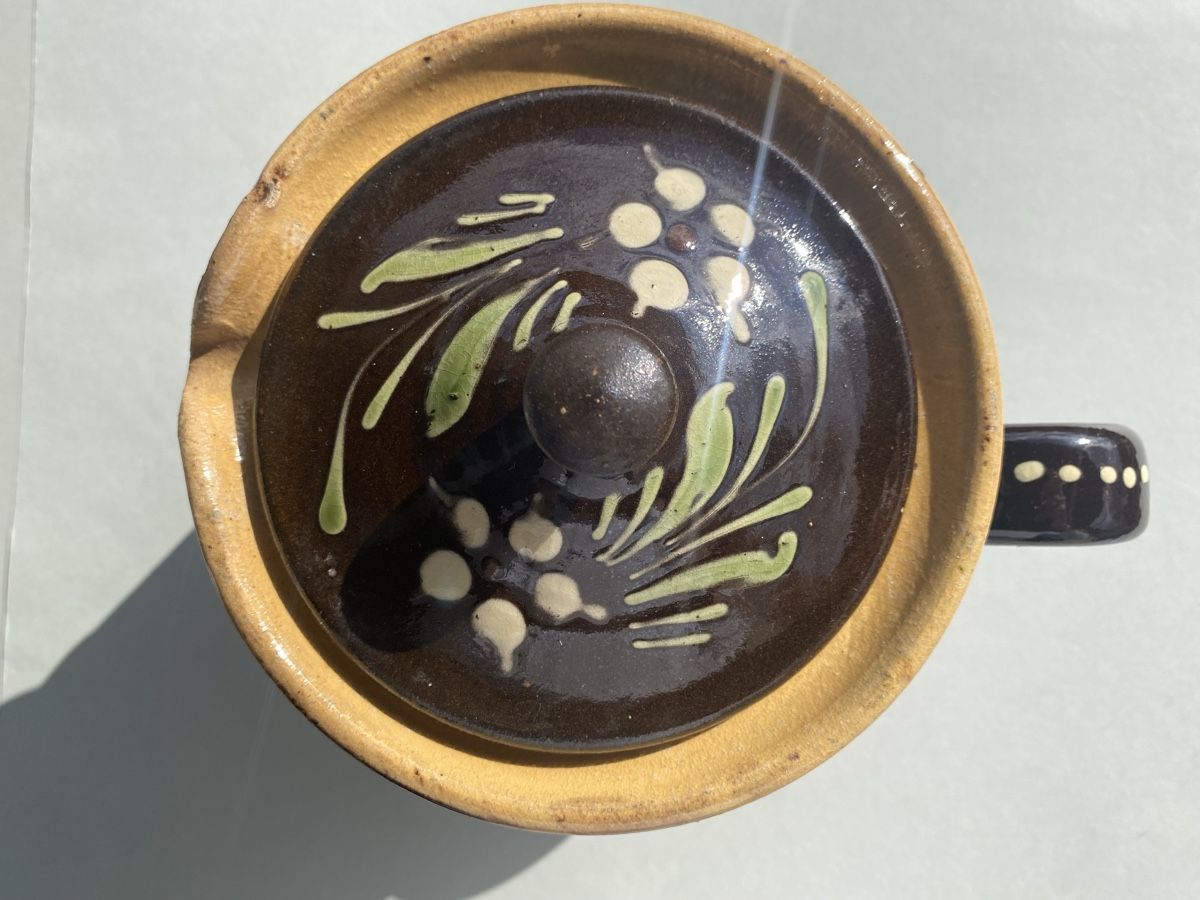 Pentole: Rustic spring bloom Homberg ceramic jug.Home decor treasure. – Usato da Zürich venduto da lesgarcons 1