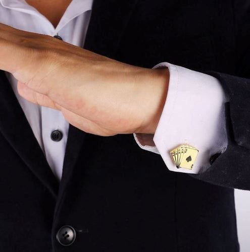 Gemelli: Manschettenknöpfe - Poker Karten – Nuovo e nell'imballaggio originale da Buchs SG venduto da Skullep 2
