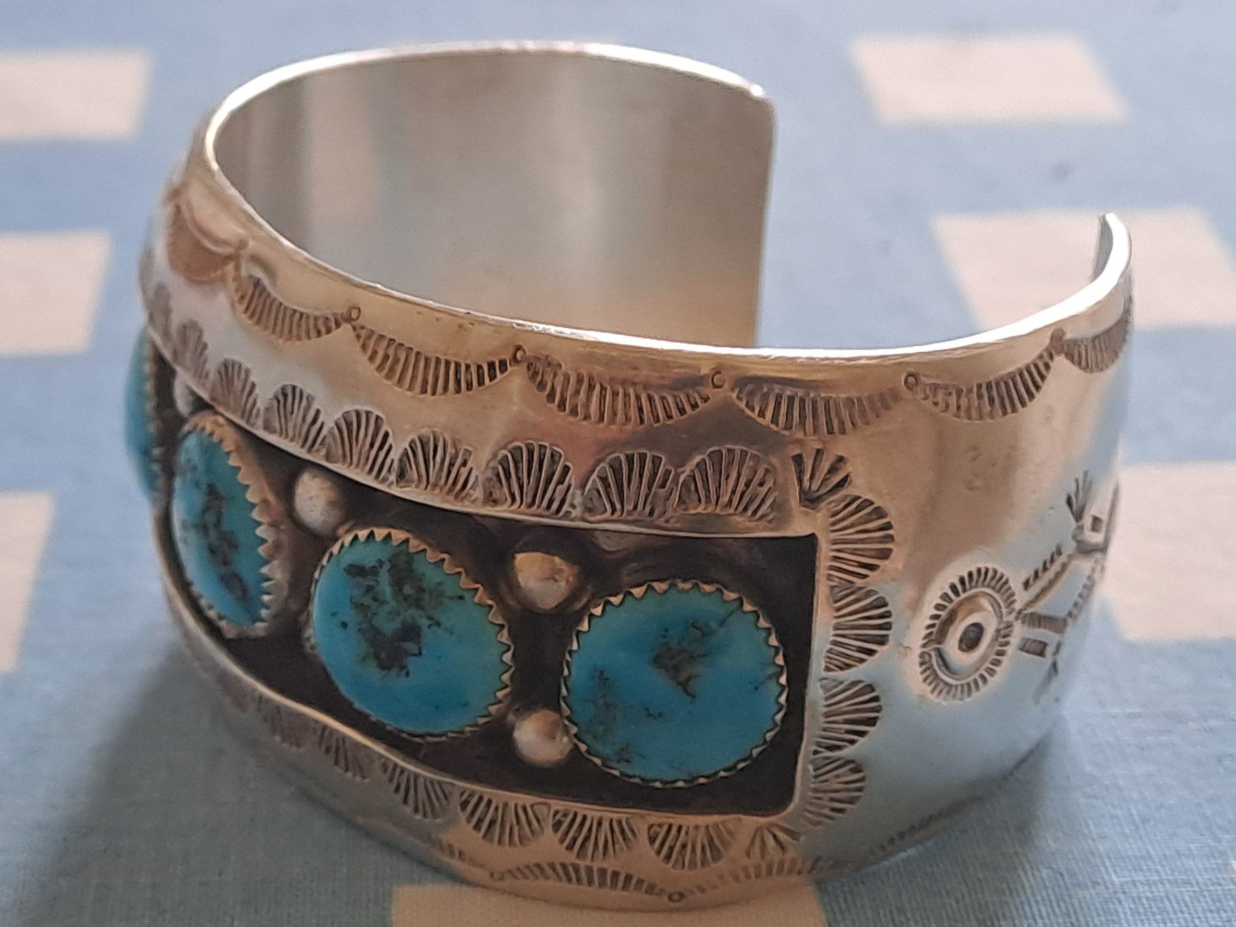Armbänder & -reifen: BRACELET NAVAJO TURQUOISE ARGENT – Gebraucht aus LAUSANNE von KWEW 1