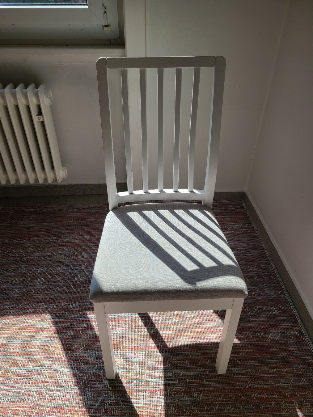 Ikea Sedie: Esszimmerstuhl weiss Stoffbezug – Usato da Bern venduto da chl_tyy7 3