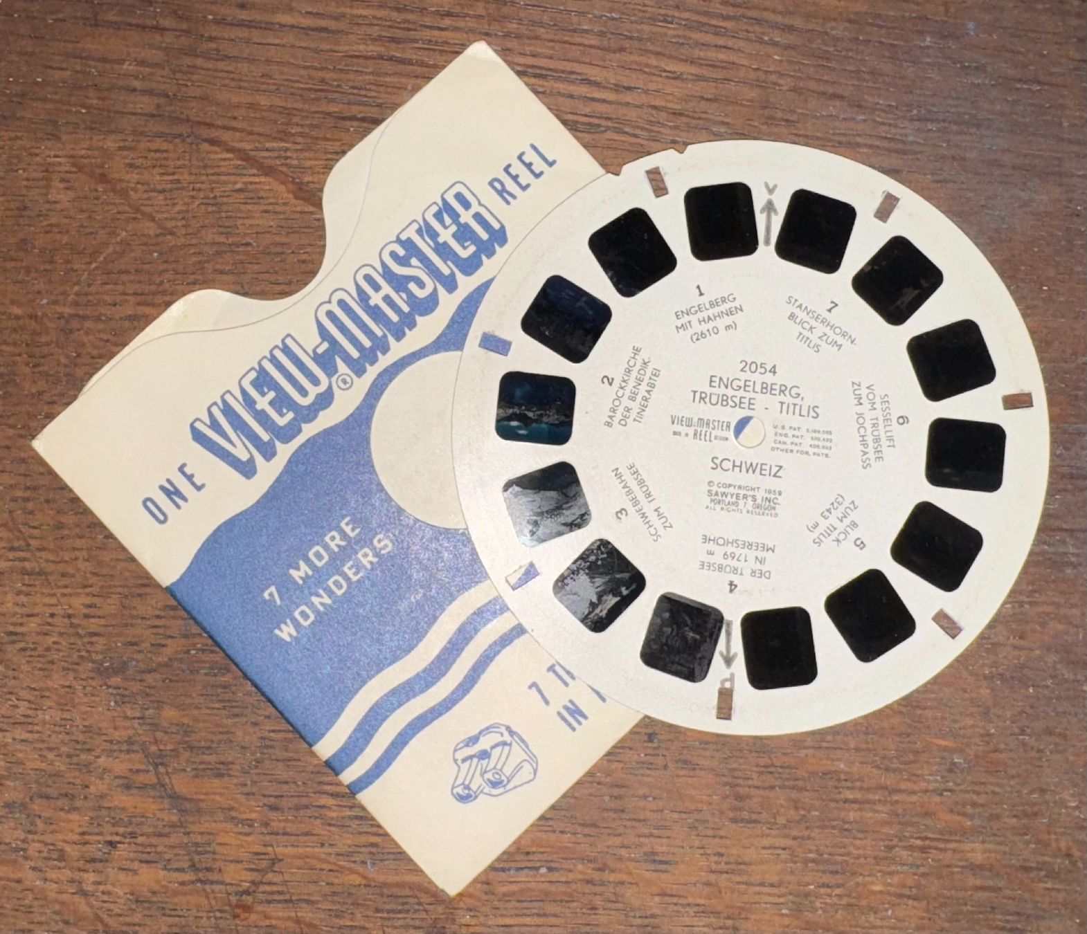 View-master Spielzeuge: View-Master 3D: Nr. 2054 ENGELBERG TRÜBSEE-TITLIS – Gebraucht aus Tegerfelden von siebenmacky 2