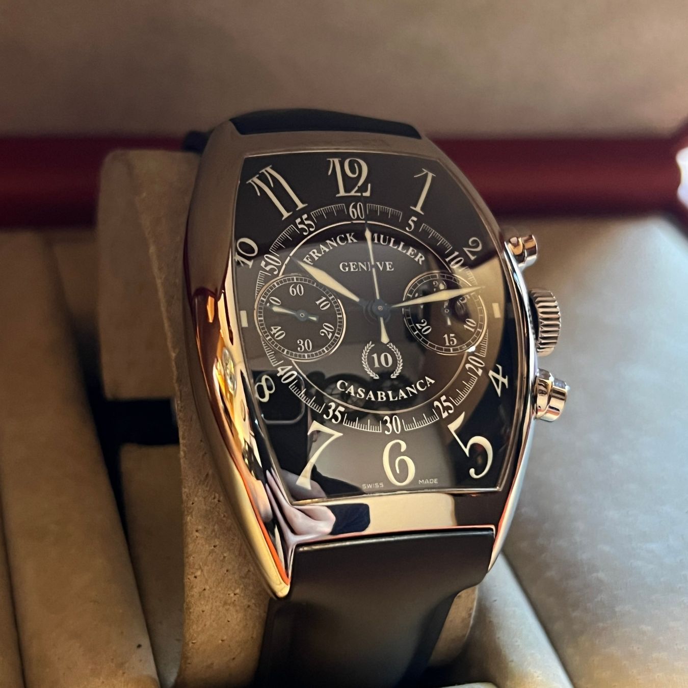 Franck Muller Uhren: Franck Muller Casablanca Chronograph Full Set 8880CCC – Gebraucht aus Carouge GE von Watchaser 1