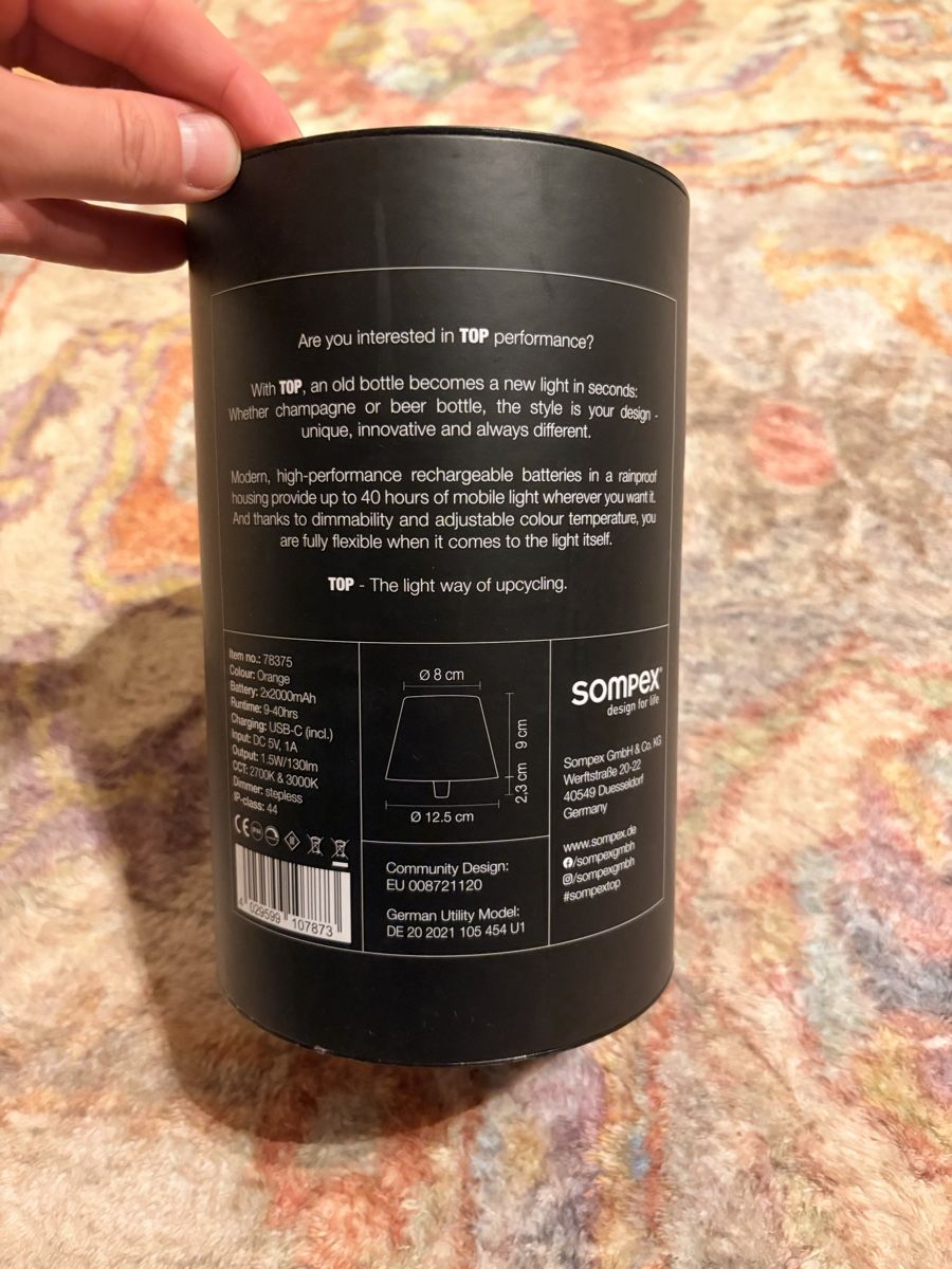 Lampes: Sompex Flaschenleuchte – Neuf avec emballage d'origine à Zürich par pre_vy7t 1
