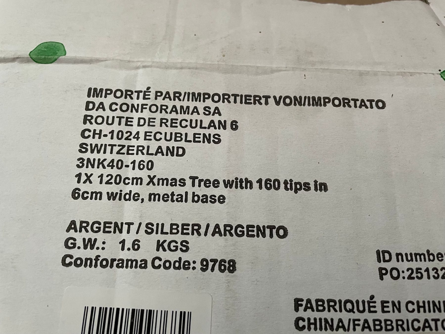 Tutte le decorazioni: Weihnachtsbaum silbrig 120cm – Nuovo (secondo la descrizione) da Schnaus venduto da sueg01 3