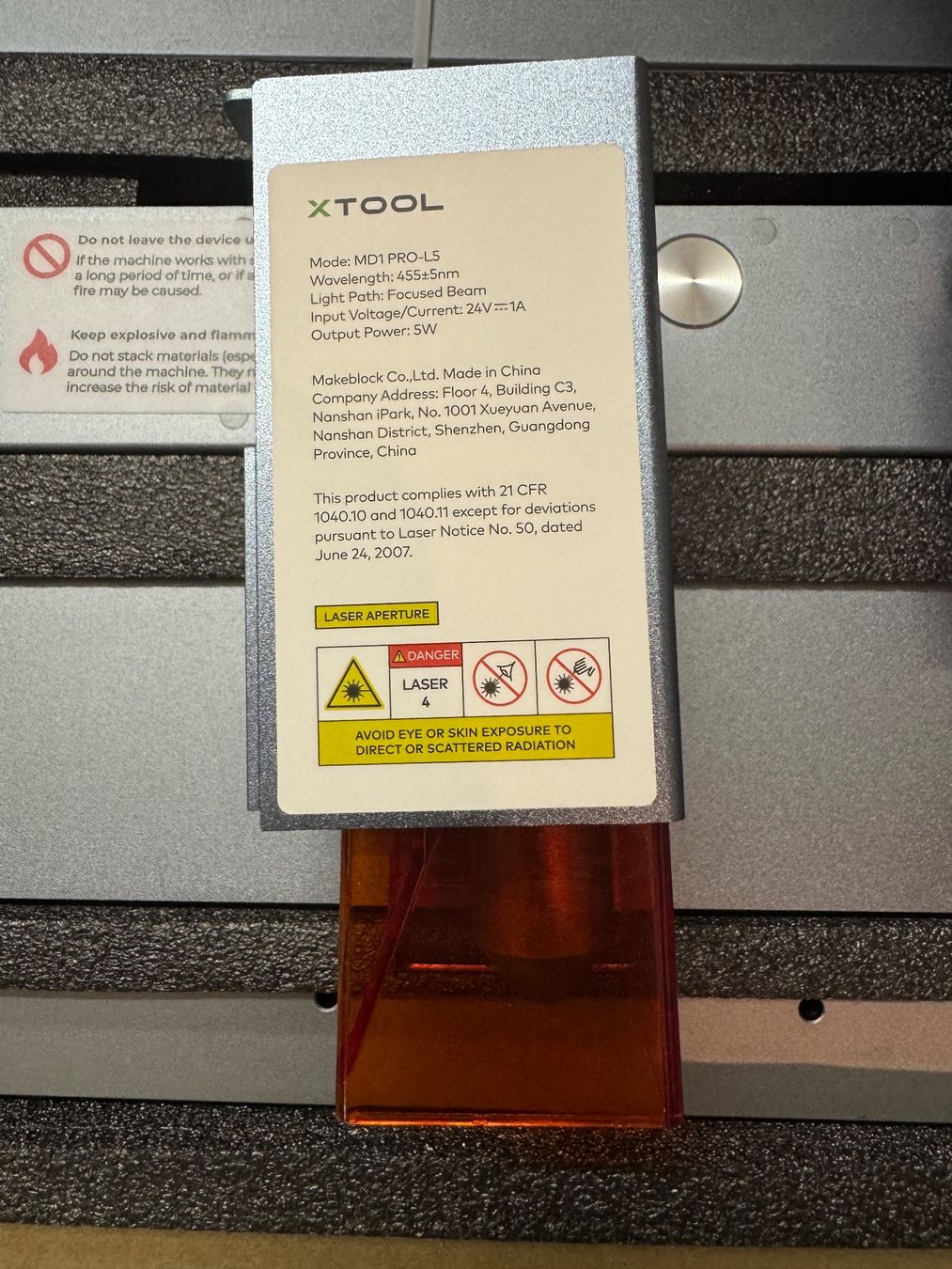 XTool Tutte le macchine: xTool D1 Pro mit 5W Diodenlaser LK 4 – Usato da Steinhausen venduto da Schuwies 2