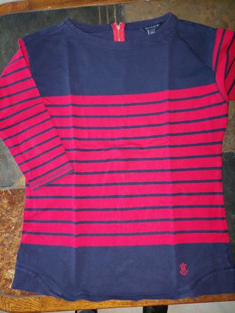Tommy Hilfiger Shirt, Gr. L, rot/blau