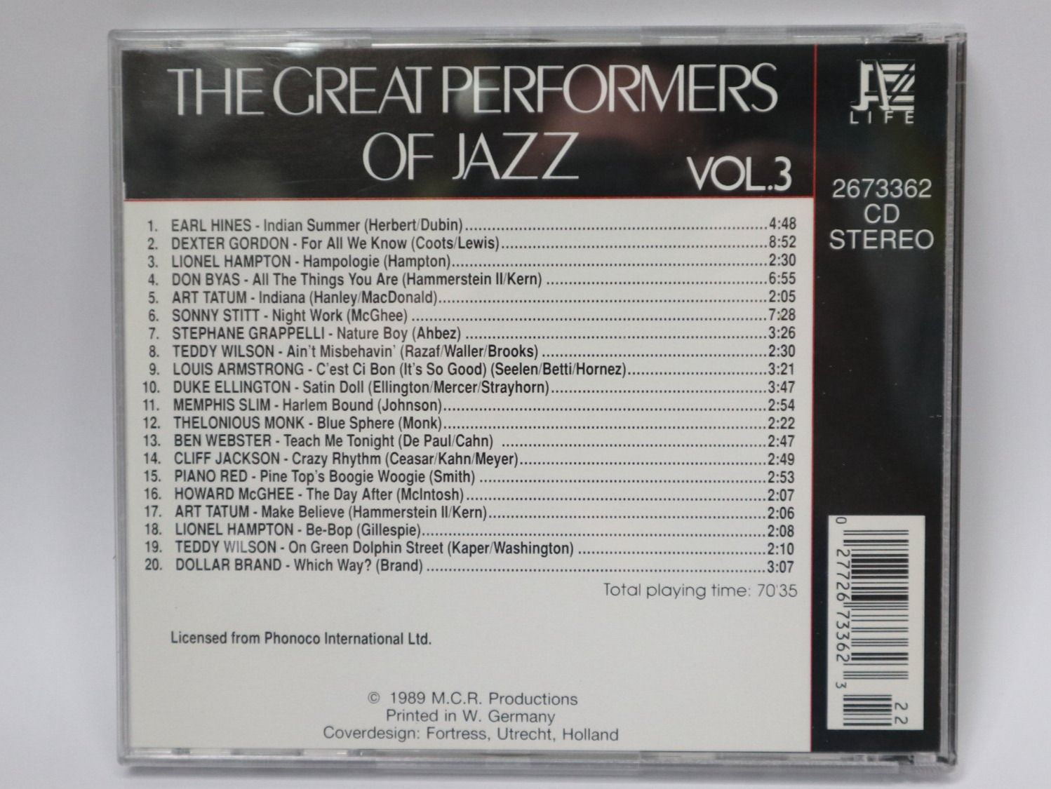 CDs: CD The Great Performers Jazz Compilation Various – D'occasion à Eschenbach SG par Astalavista 1