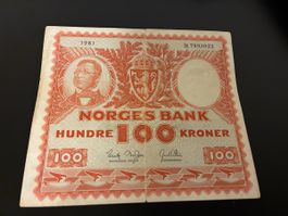 1961 NORWAY 100 Kroner -Pick 33c(3)