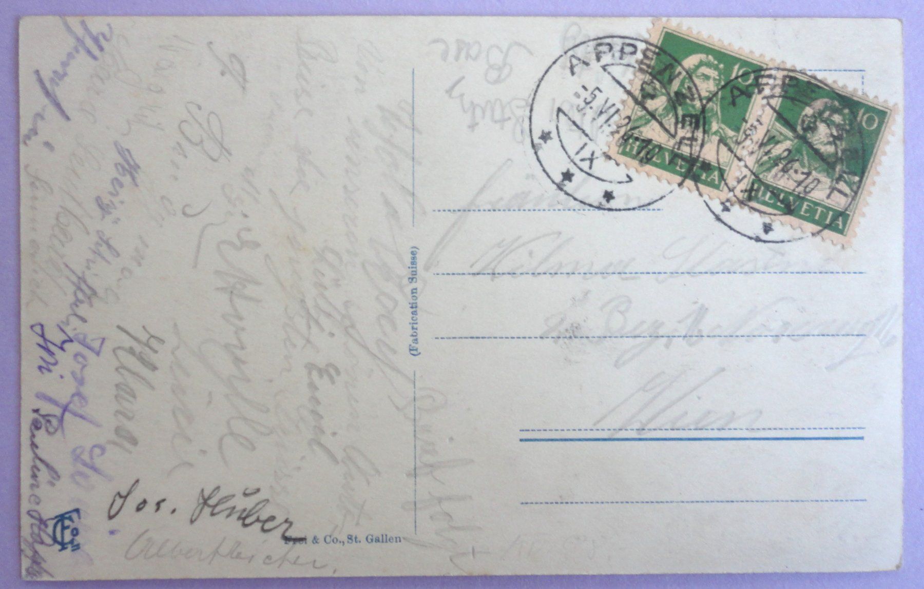 Cartes postales: Appenzell mit Säntiskette – D'occasion à Fétigny par Billy2miny 1