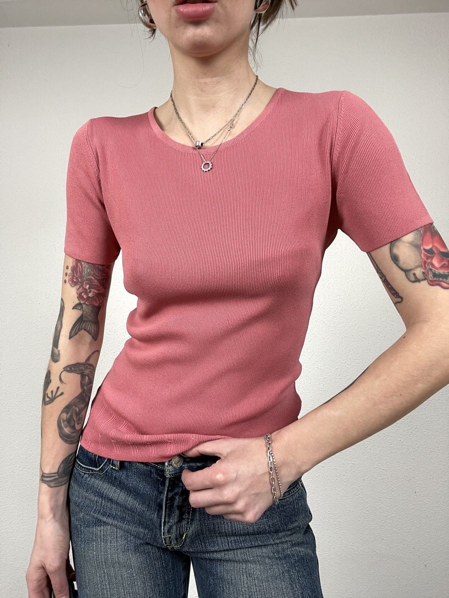 Versace Top: Vintage Y2K 2000s Versace Jeans Couture Top – Usato da Knonau venduto da Grapesvintage 2