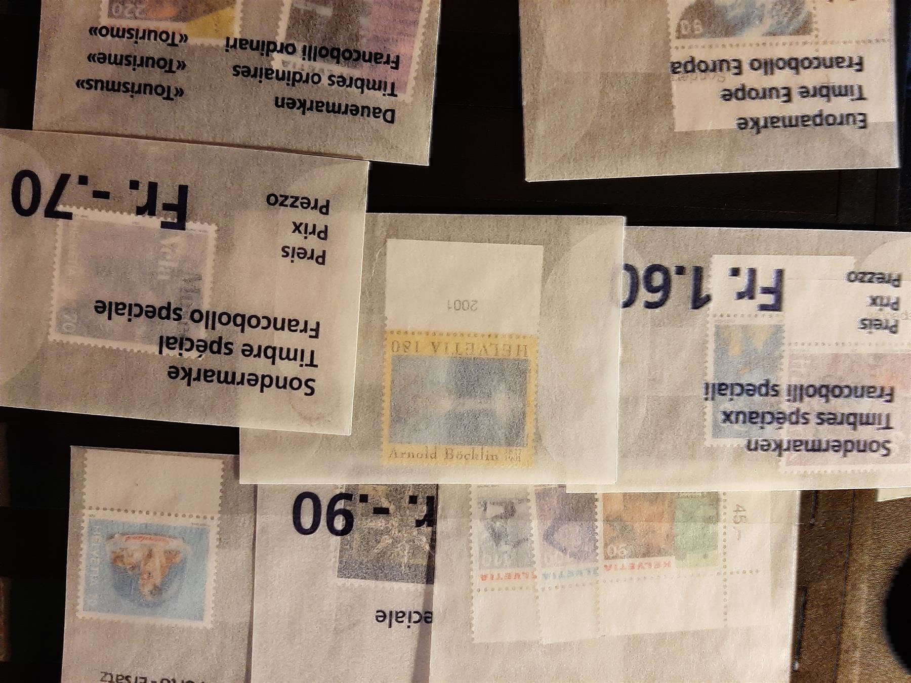 Tutti i francobolli: 2001 Diverse Briefmarken  Postfrisch – Nuovo (secondo la descrizione) da Affoltern am Albis venduto da Andrezc 4