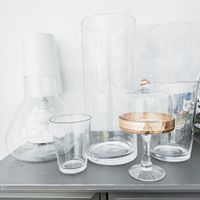 Grand lot de vases design verre - 5 pièces