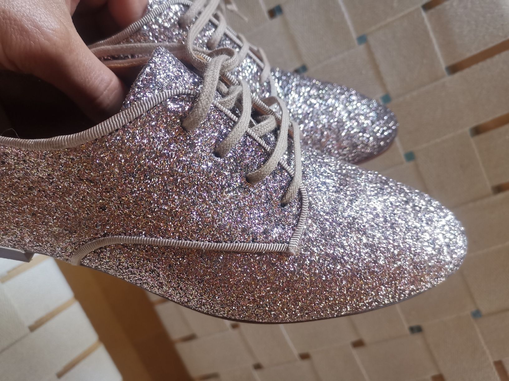 Damenschuhe: Bimba Y Lola, Leder Schuhe mit Glitzer – Neu (gemäss Beschreibung) aus Uerikon von pink_flamingo 3