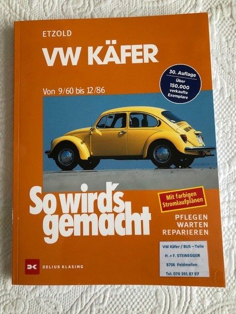 VW Documenti: VW Käfer / Buggy  ------ Schrauberhandbuch – Nuovo (secondo la descrizione) da Meilen venduto da Fstfst