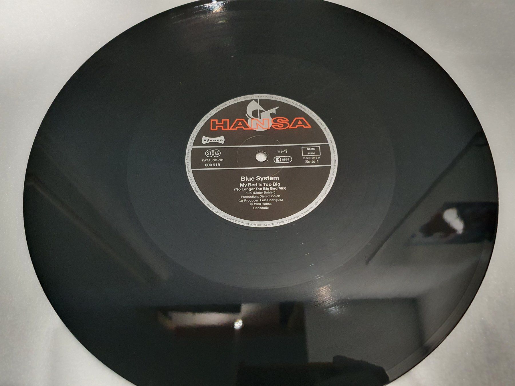 Schallplatten: Blue System – My Bed Is Too Big – Gebraucht aus Uster von Vinyl-Leidenschaft 2