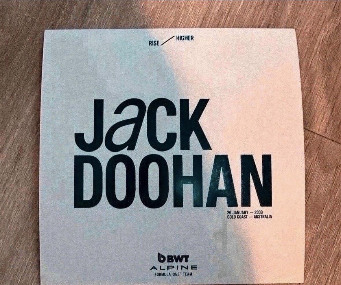 Cartoline: Jack Doohan Fahrerkarte Formel 1 – Nuovo (secondo la descrizione) da Balgach venduto da ren_xy57 1
