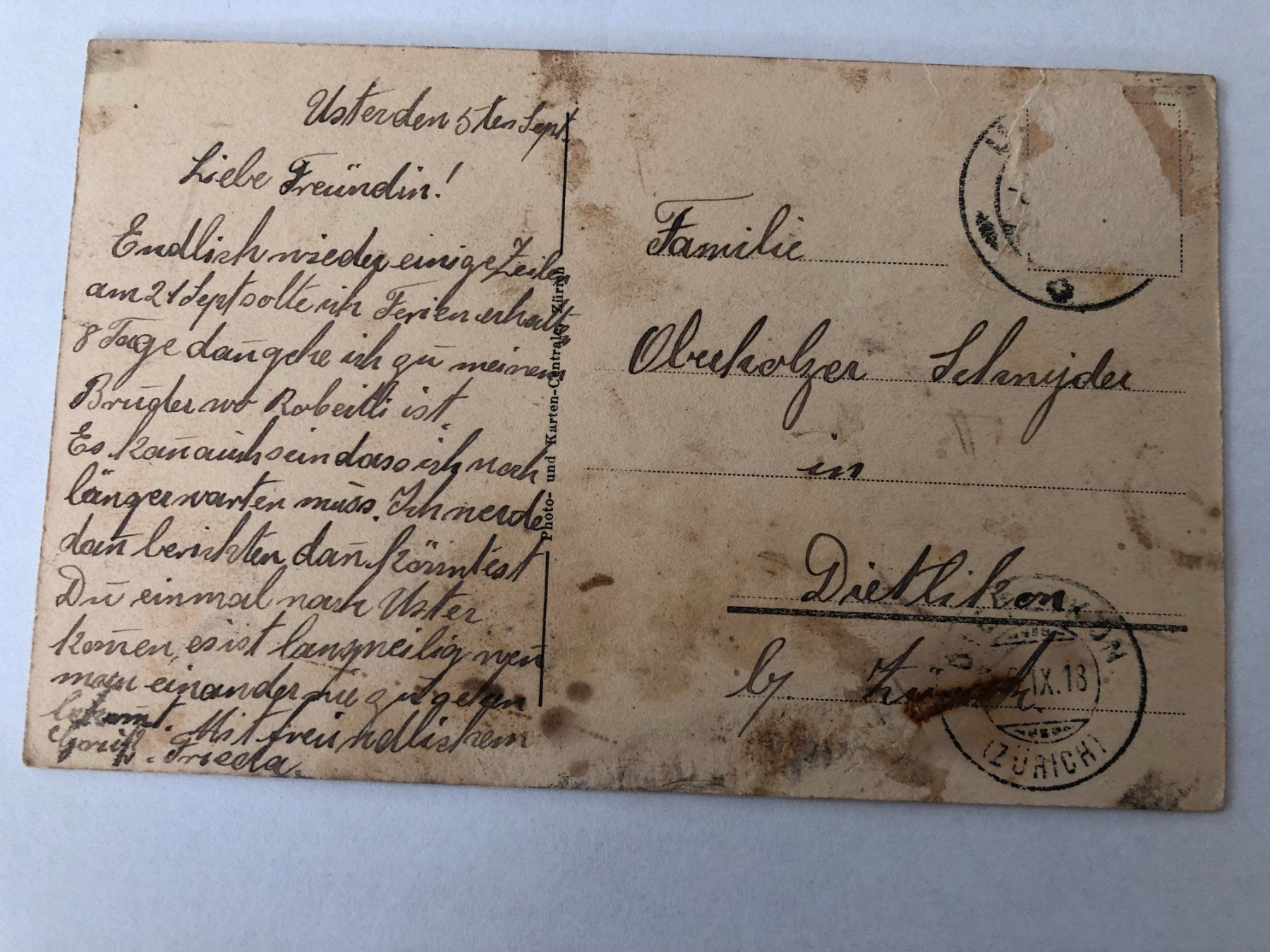 Cartoline postali: Flüelapost bei Süs 1918 - Postkutsche – Usato da Pfäffikon ZH venduto da Waltoversand 1