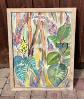 Aquarell / Blätter und Blüten signiert SASSO       (ID L208)