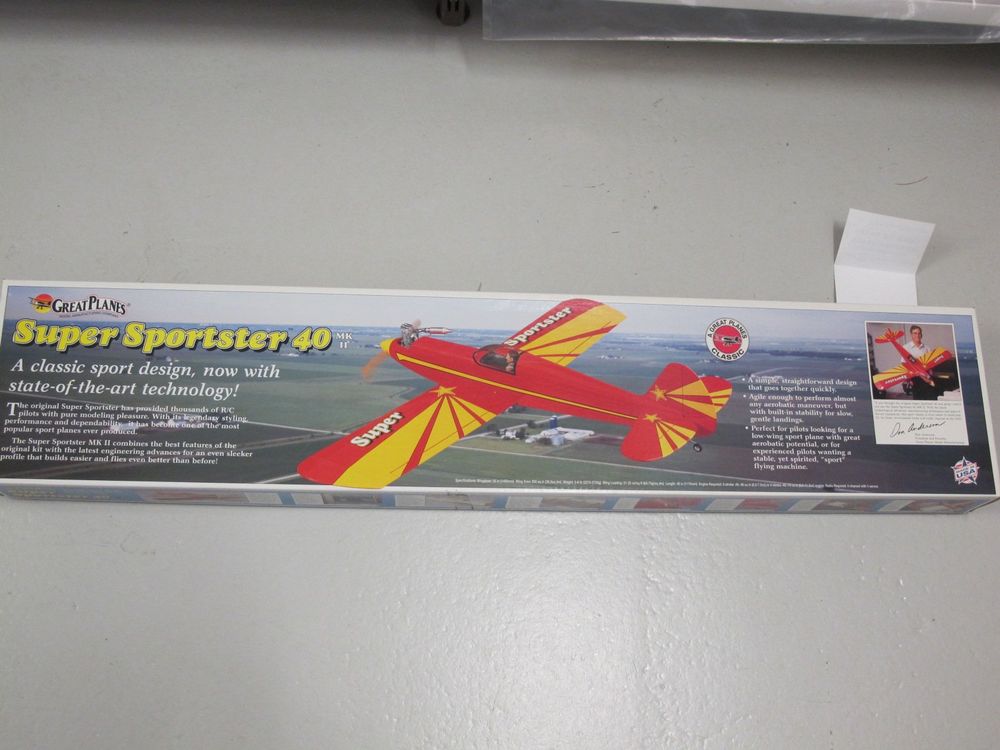 Baldacchino Aeromodello Super Sportster 60 Baldacchino Per Aereomodello Great Planes Super Sportster 60 - Ricambio Per Carlinga Size RC Airplane Kits - Foto 13