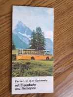Faltprospekt "Ferien in der Schweiz" 1969 top zustand 