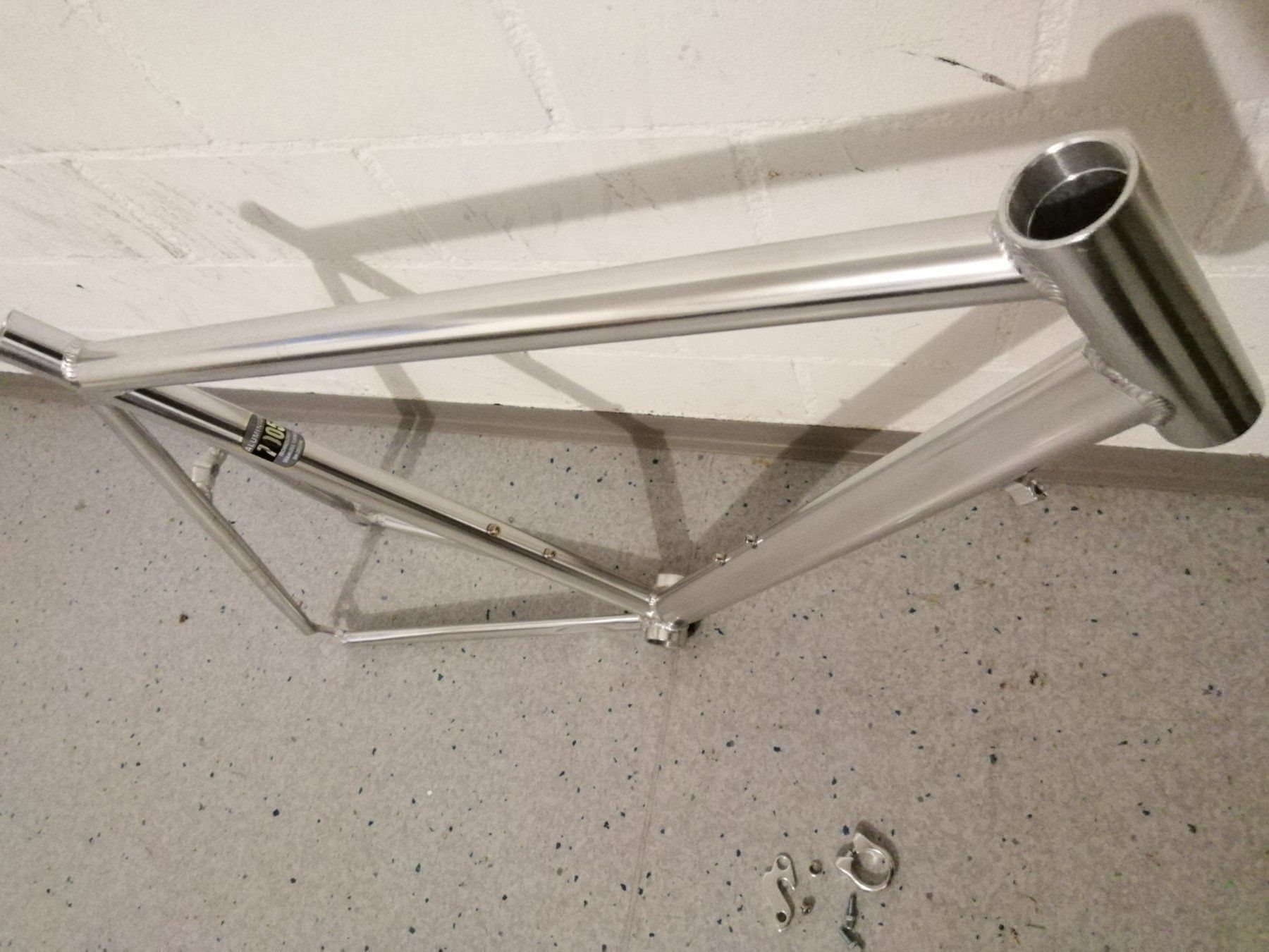 Pezzi di ricambio: Rennvelo-Rahmen NEU 61/55cm Chrom-Effekt – Nuovo (secondo la descrizione) da Rüti ZH venduto da Velo-Jimmy 5