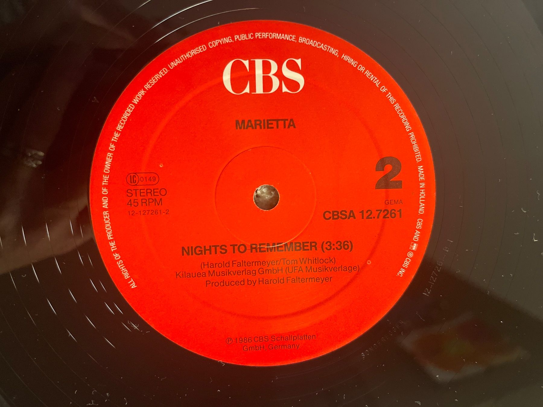 Vinyles: A60/Marietta - Born To Dance – D'occasion à Frutigen par Philippe_jsp 2