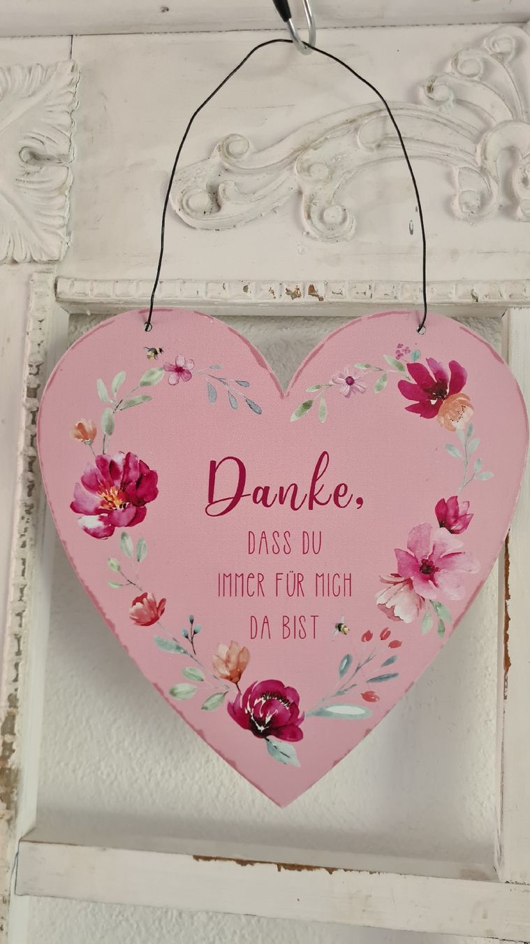 Toutes les décorations: shabby- chic Herz mit Spruch – Neuf avec emballage d'origine à Böttstein par decodor-angi 1