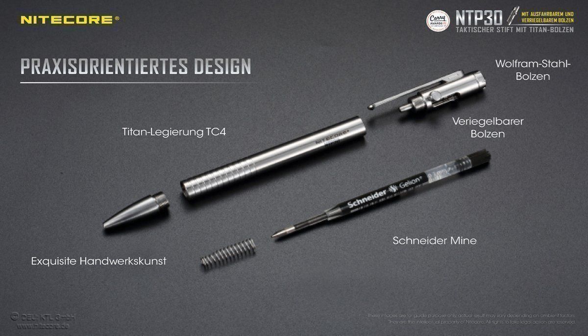 Penna & Evidenziatori: NiteCore Titan Pen NTP30 – Nuovo e nell'imballaggio originale da Grüningen venduto da Prolumin 8