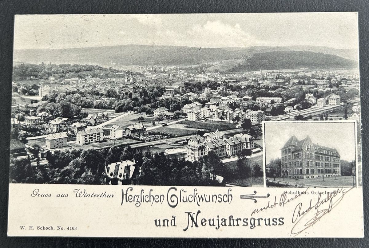 Cartoline postali: Gruss aus Winterthur  – Usato da Horw venduto da Tellbub