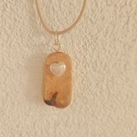 Baumperlen - Kette (Herz)