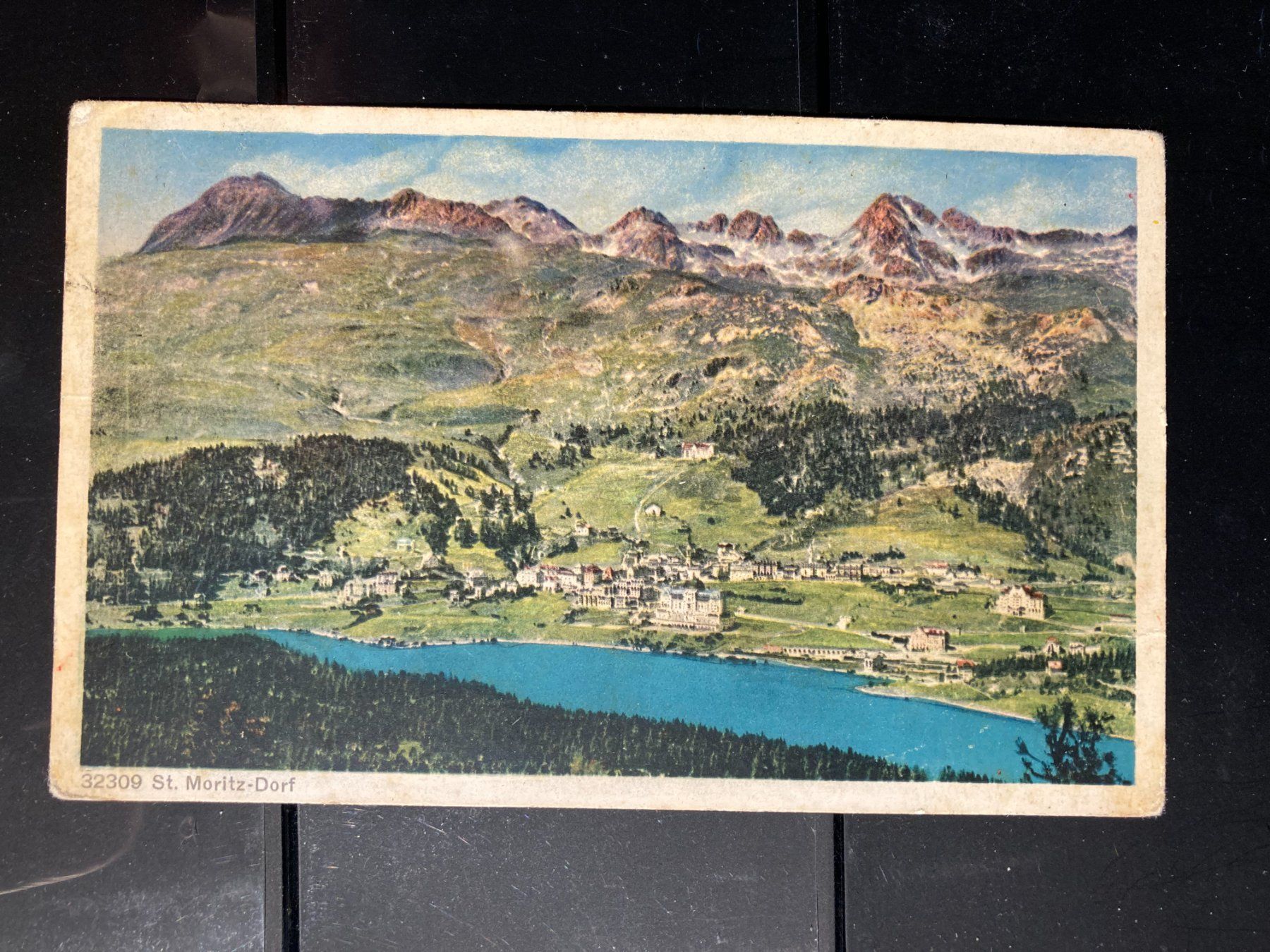 Cartoline postali: Schweiz 1925 AK St.Moritz-Dorf – Usato da Liestal venduto da schnueps