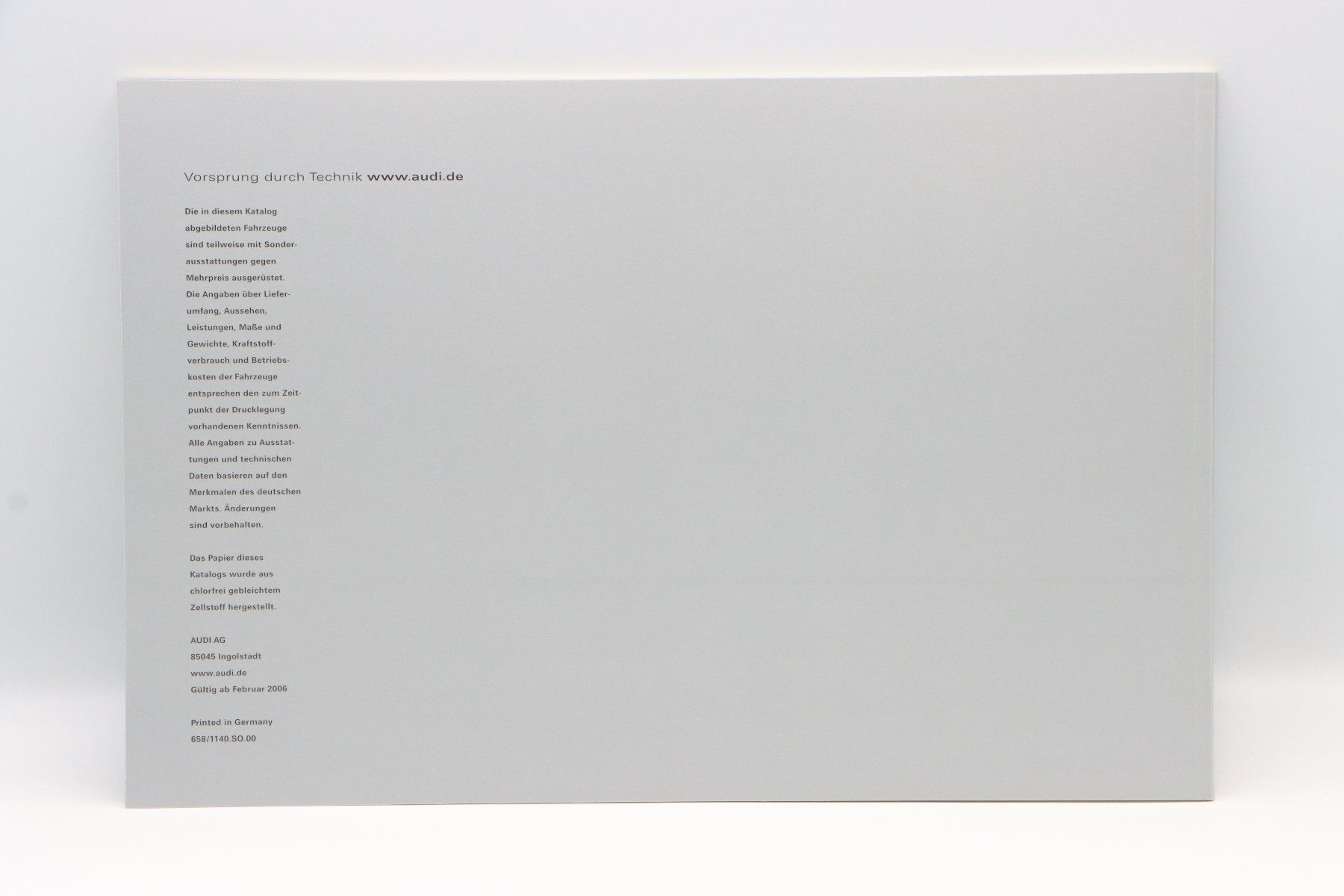Audi Documenti: Audi RS4 Limousine & Avant 2006 Prospekt – Usato da Bühl b.Aarberg venduto da Collectorpassions 1
