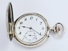 Antike Savonette Taschenuhr 800 Silber