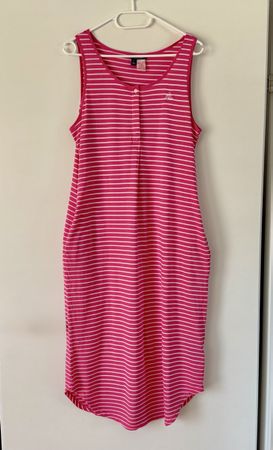 Lauren Ralph Lauren Kleid pink/gestreift Grösse M