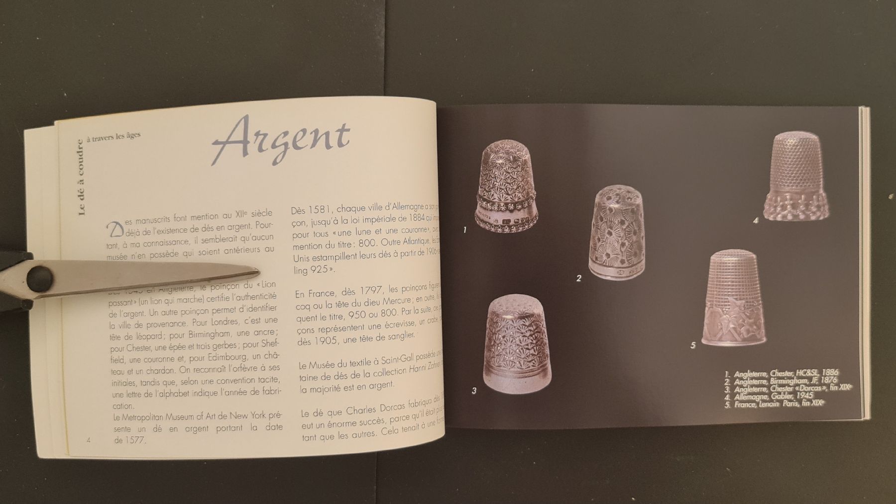 🇨🇭 Le Dé À Coudre À Travers Les Âges Yvette Payot Musée Du (D'occasion — free download