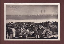 NEUCHÂTEL - Vue partielle et les Alpes - 1930