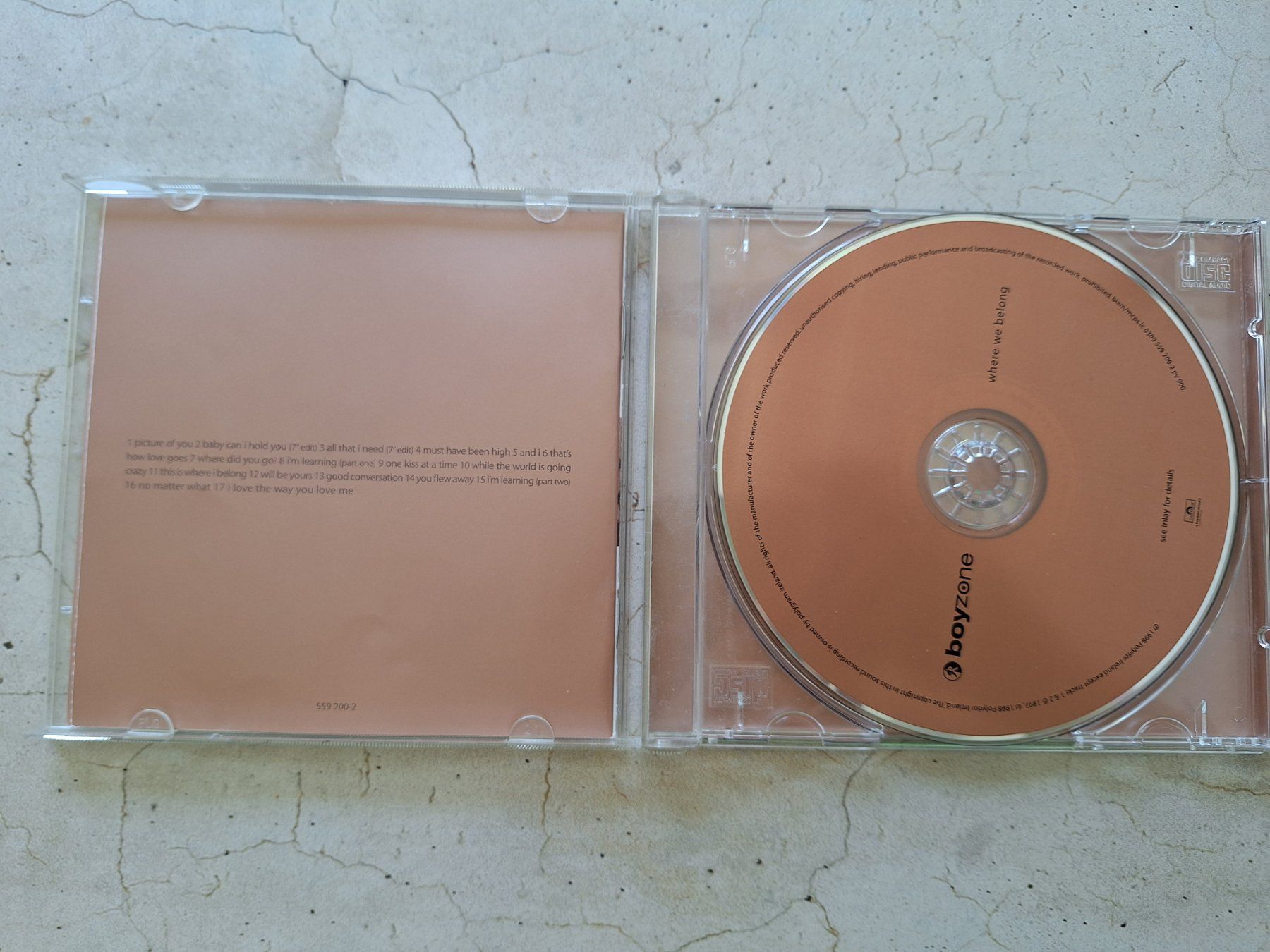 CD: CD Boyzone: where we belong – Usato da Schaffhausen venduto da Mipakr 1