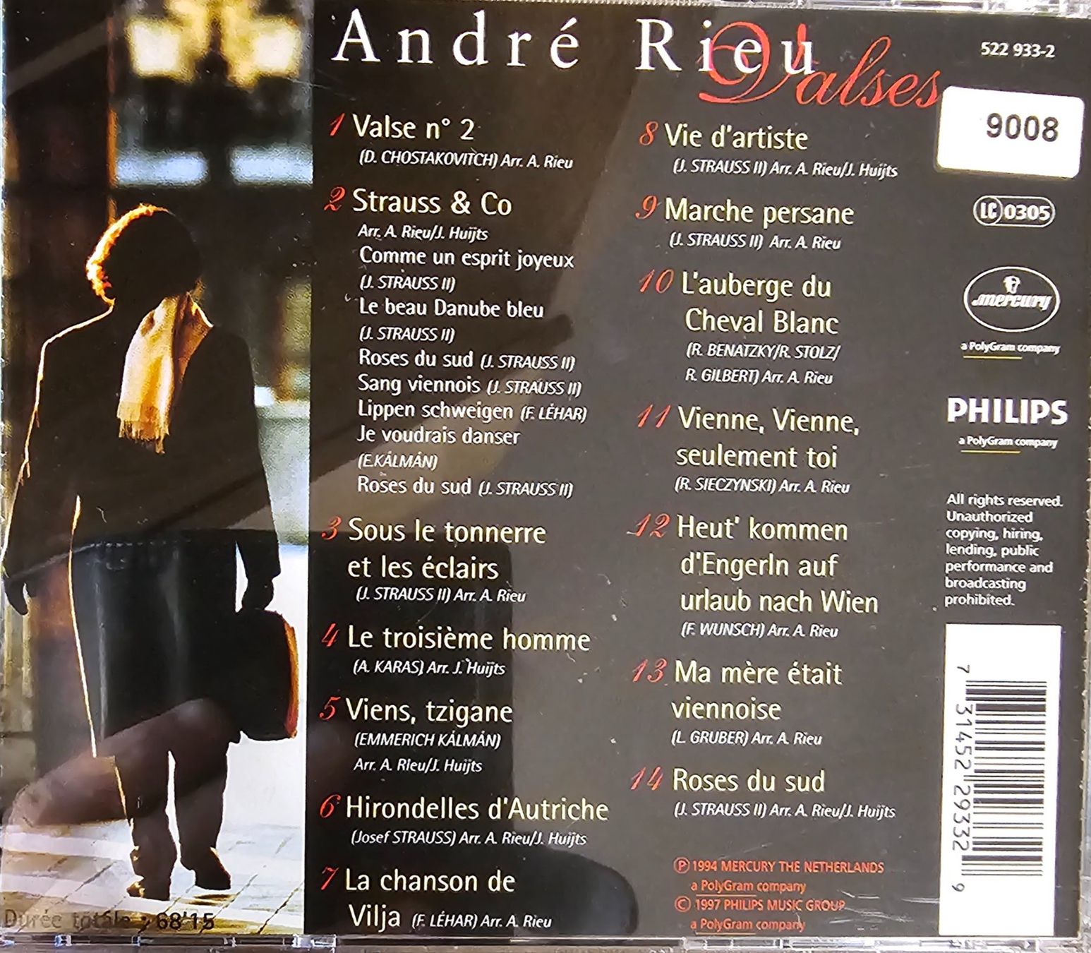 CDs: André Rieu - Valses – Gebraucht aus Wahlen b. Laufen von Cg10 1