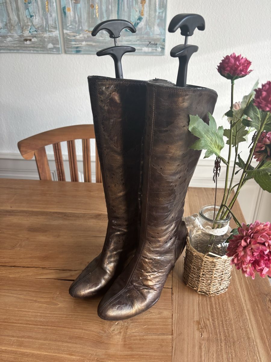 Vic Matié Scarpe da donna: VIC MATIÉ Lederstiefel – Usato da Basel venduto da ChezMarilyn 2