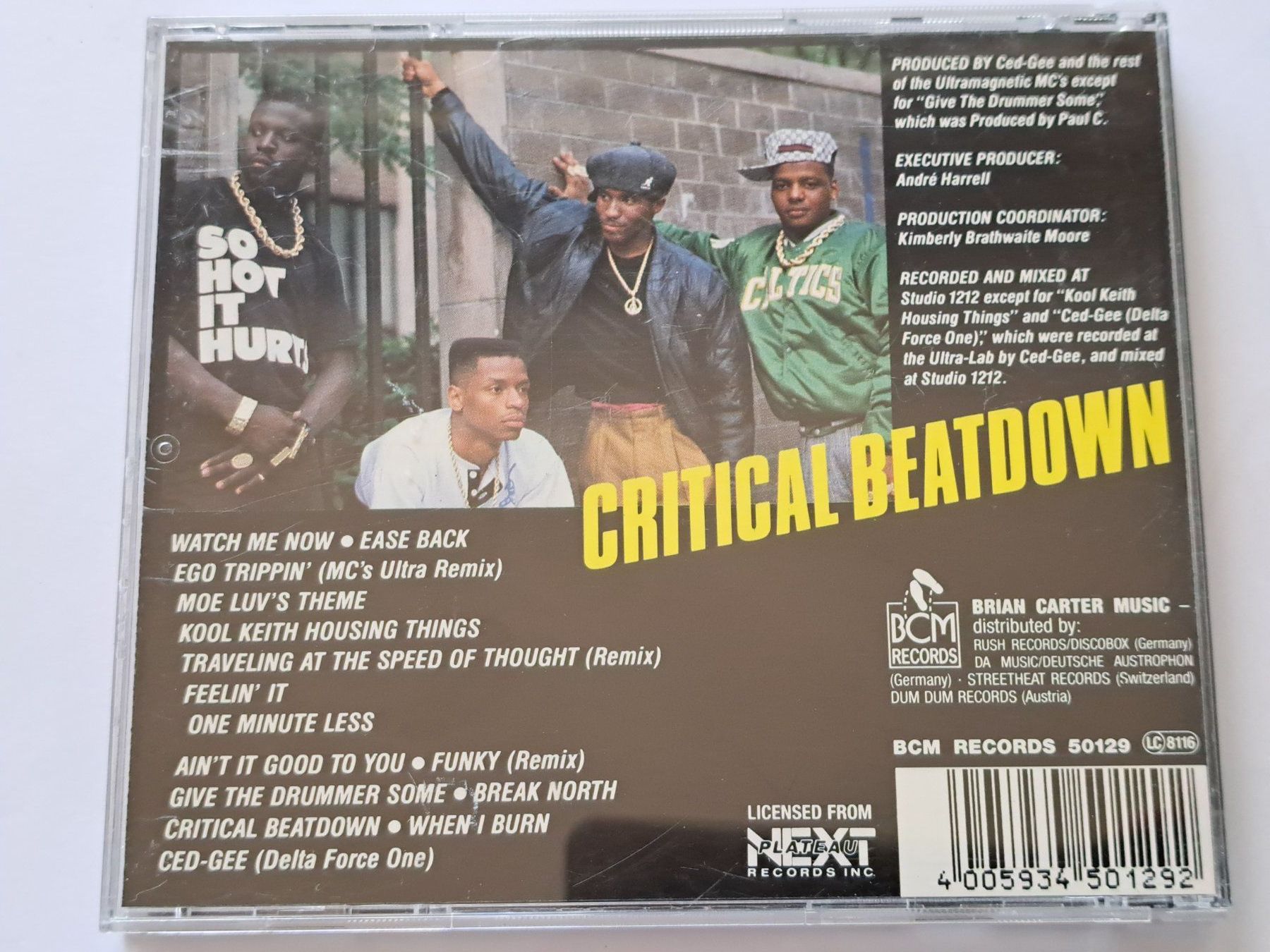 CD: CD Ultramagnetic MC's – Critical Beatdown – Usato da Pully venduto da bro_n52j 1