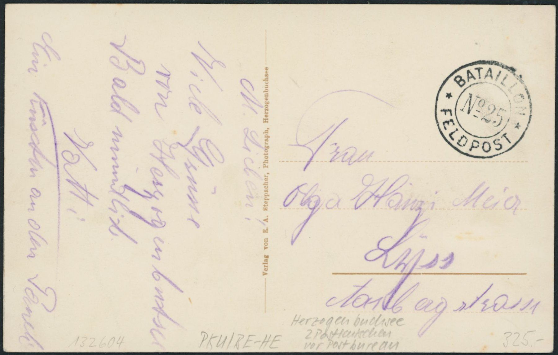 Cartoline postali: BE Herzogenbuchsee - Post - Postkutsche - Militärstempel – Usato da Schindellegi venduto da dormay 1