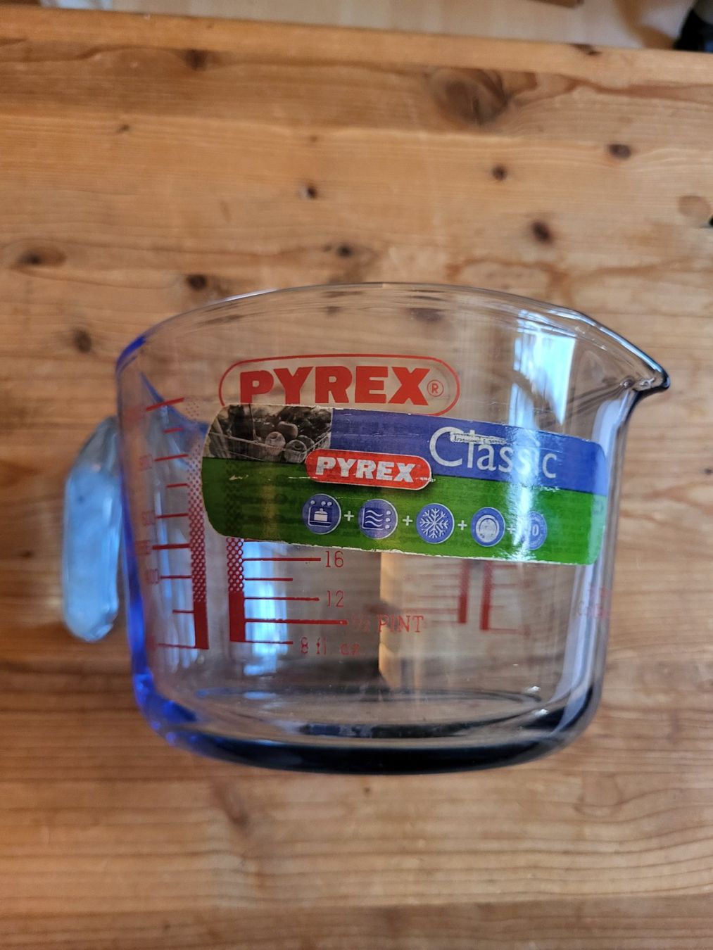 Bicchieri: Grosser Masskrug von Pyrex aus Glas – Usato da Guggisberg venduto da Aegertenlehn