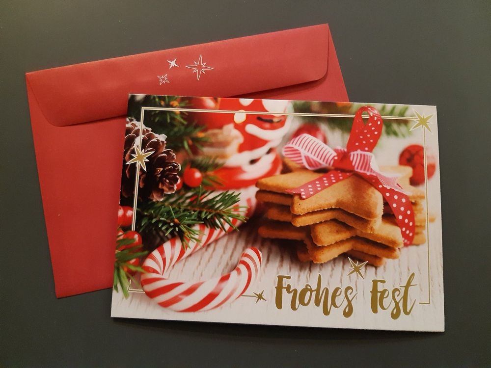 American Greetings Weihnachtskarten-Set – 48 Karten & Umschläge, 6 Designs, Für Weihnachten & Neujahr