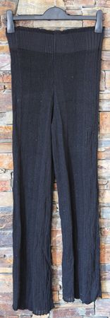Hose Zara Knit Gr. S schwarz Damen
