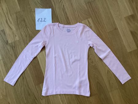 Polo Ralph Lauren langarm T-Shirt, in Rosa, Grösse 122.