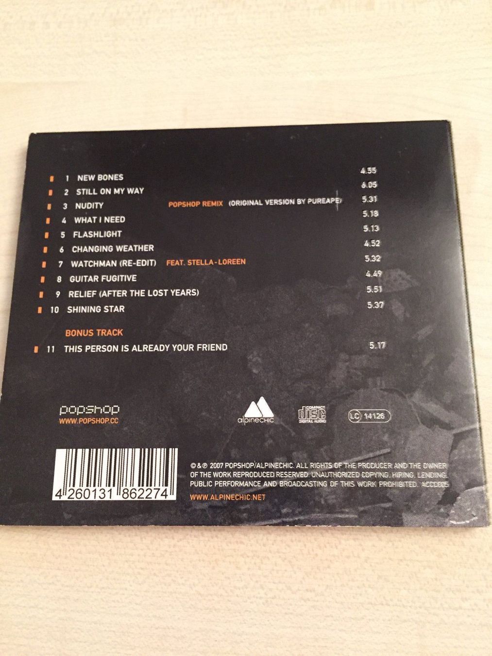 CD: Popshop - New Bones – Usato da Rüti ZH venduto da alumedien 1