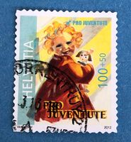 Nr.J 407A  GESTEMPELT Blondes Mädchen 2012   